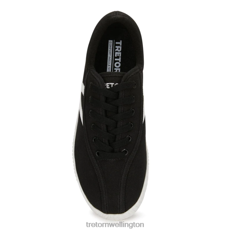 Tretorn Nylite Plus Canvas 686F84 Footwear Black/White