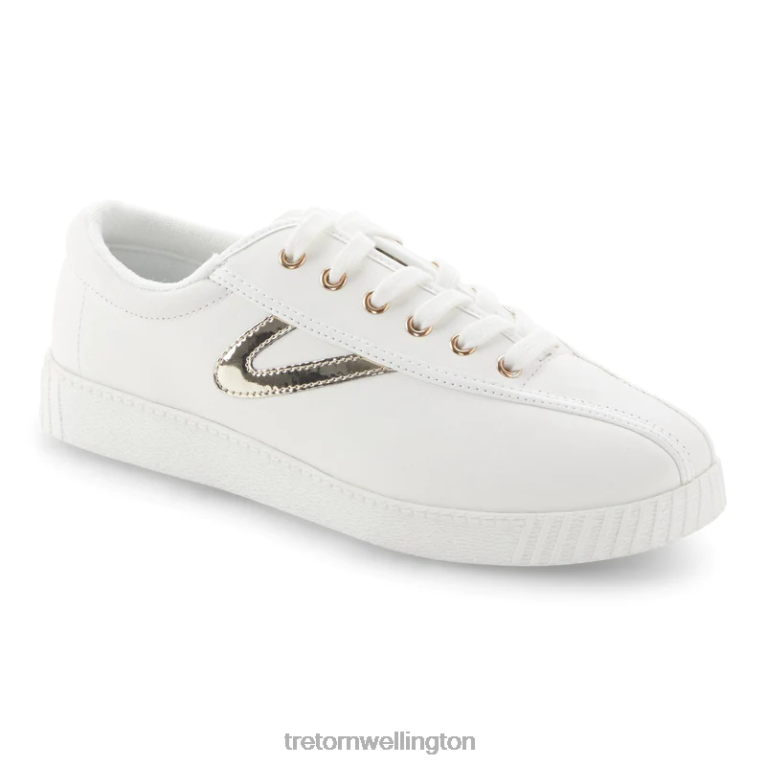 Tretorn Nylite Plus Leather 686F82 Footwear White/Light Gold