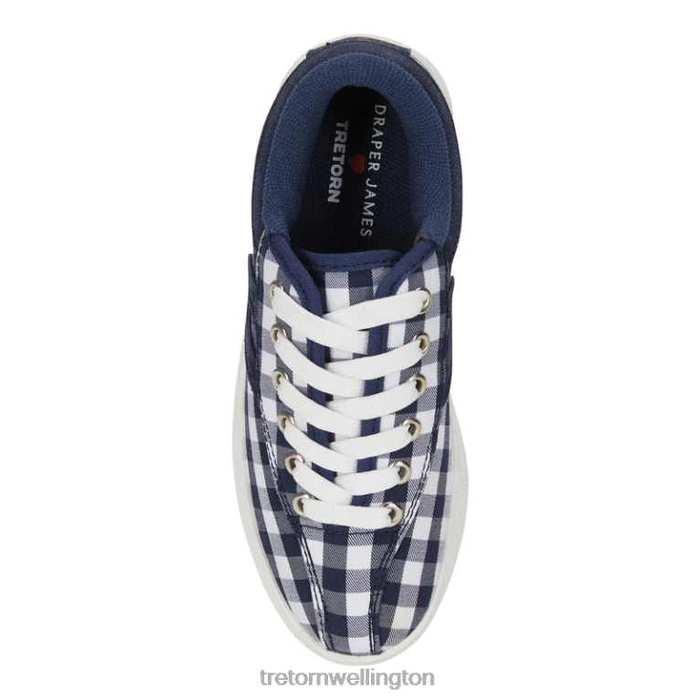 Tretorn x Draper James Nylite Plus Canvas 686F820 Footwear White/Nassau Navy Dolly Check