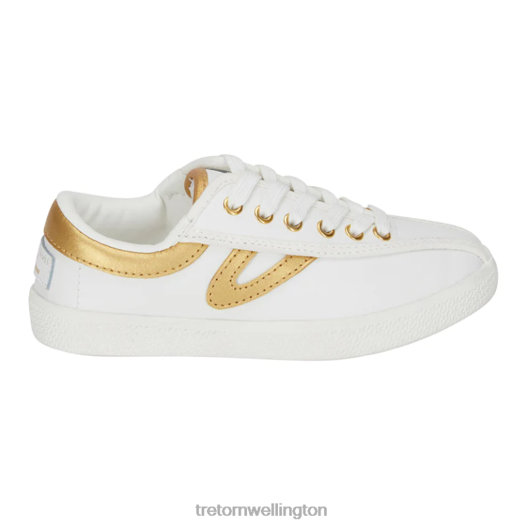 Tretorn x Draper James Nylite Plus Leather 686F821 Footwear White/Metallic Gold