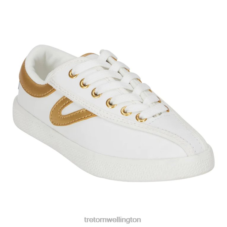 Tretorn x Draper James Nylite Plus Leather 686F821 Footwear White/Metallic Gold