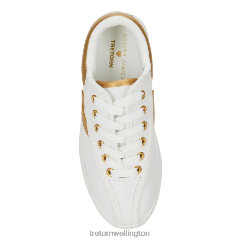 Tretorn x Draper James Nylite Plus Leather 686F821 Footwear White/Metallic Gold