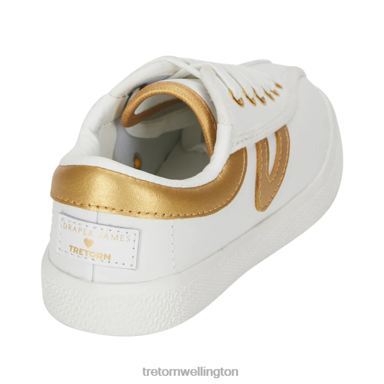 Tretorn x Draper James Nylite Plus Leather 686F821 Footwear White/Metallic Gold